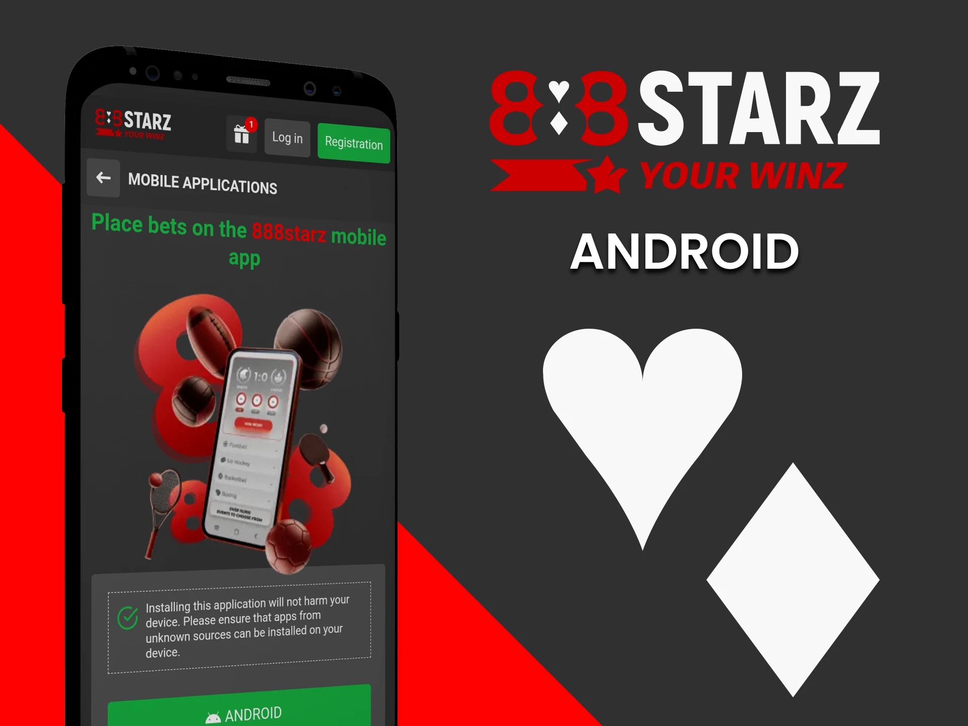 Download the 888starz app for Android.