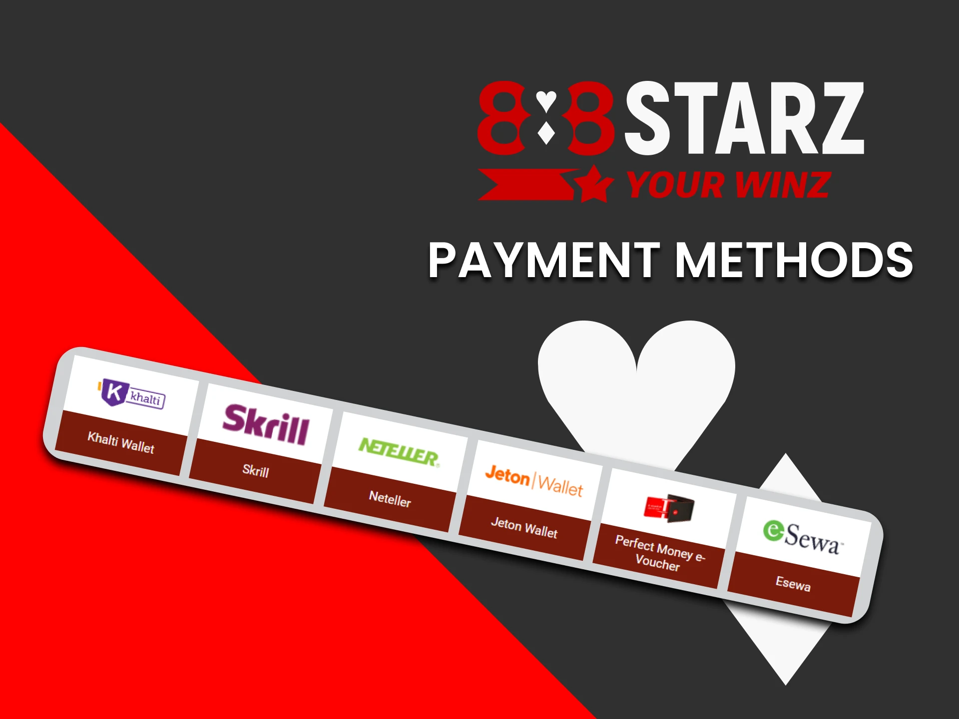 What payment options are available at 888starz.