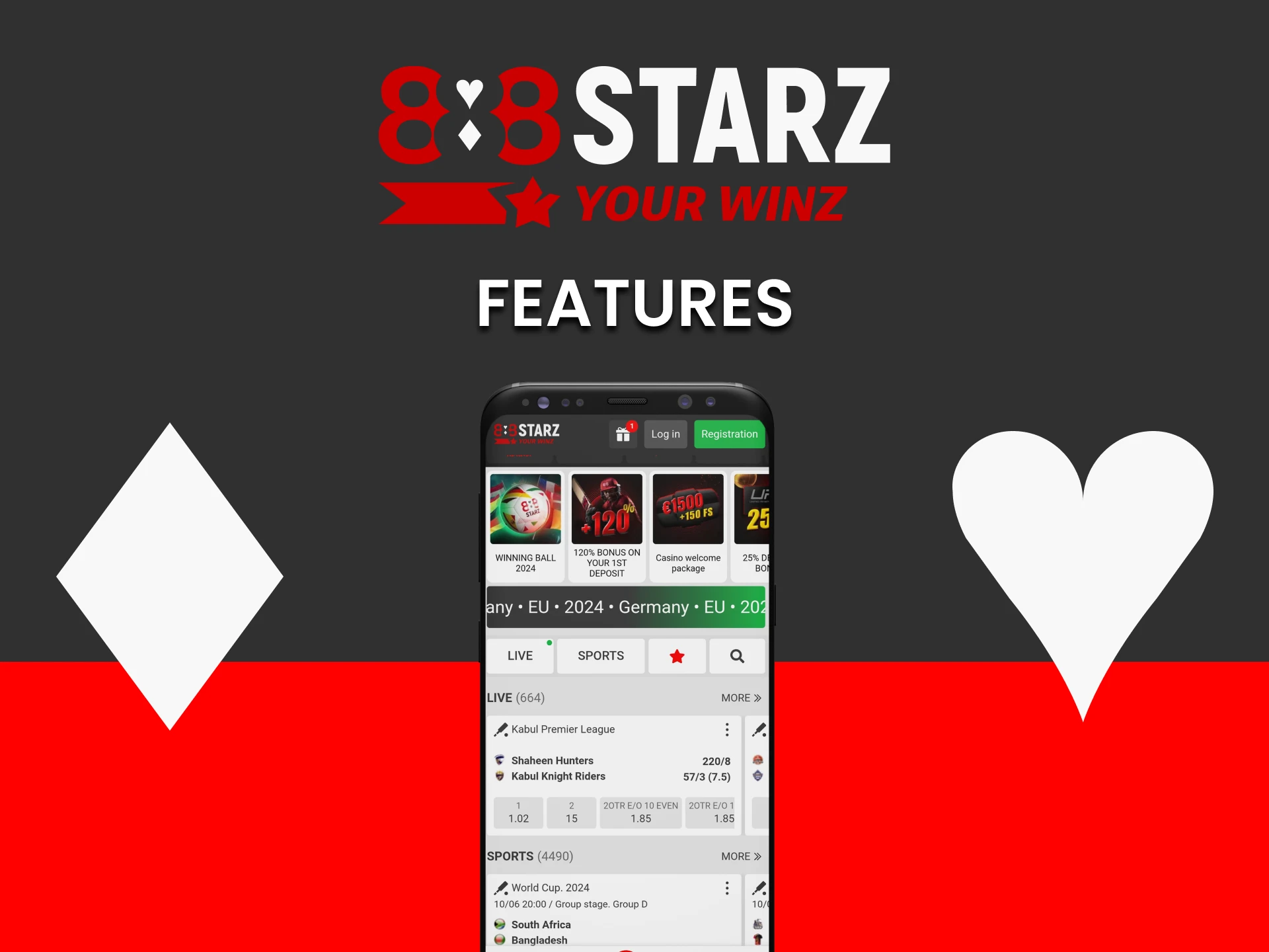 We will tell you about the capabilities of the 888starz application.