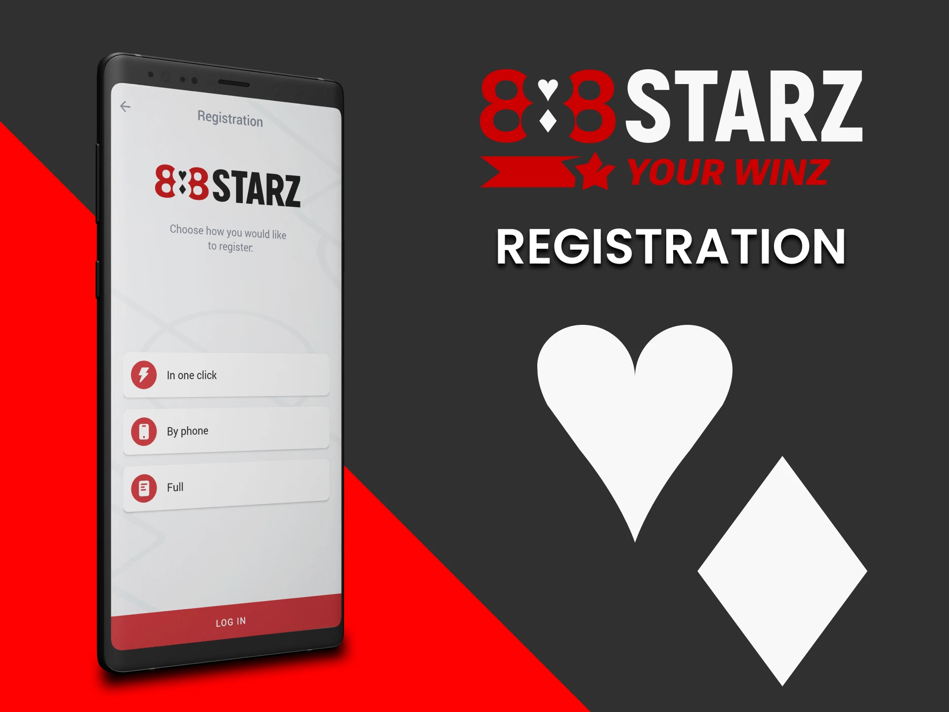 Register in the 888starz application.