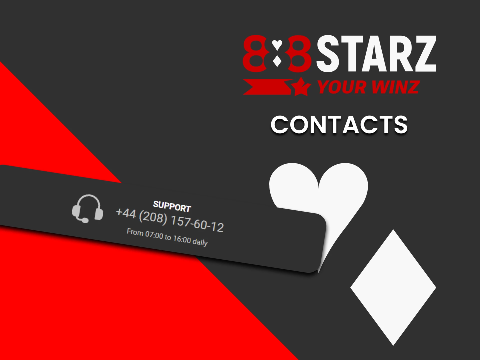 We will tell you how you can contact the 888starz team.