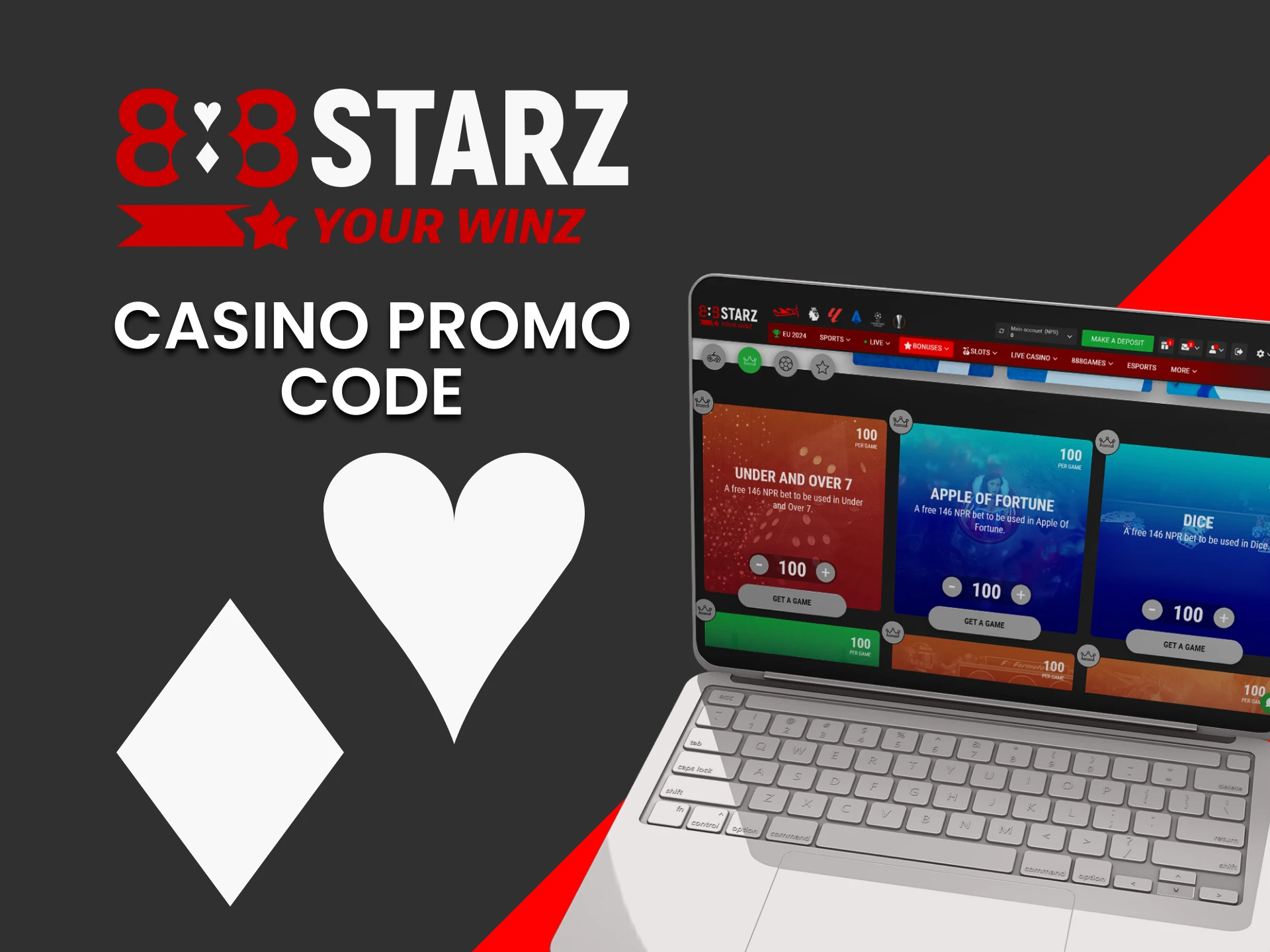 We will tell you about the promo code for casinos from 888starz.