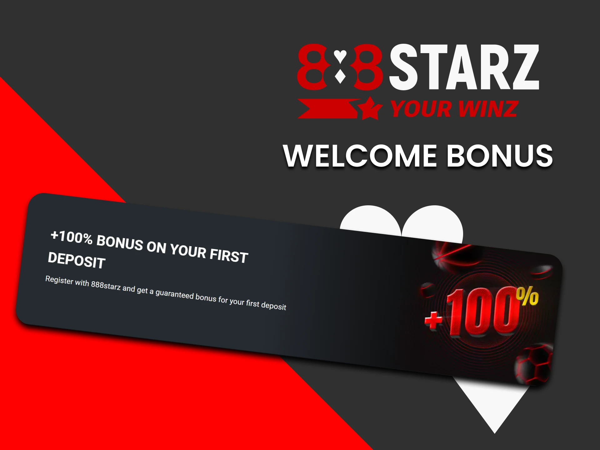 888starz gives a bonus upon registration.