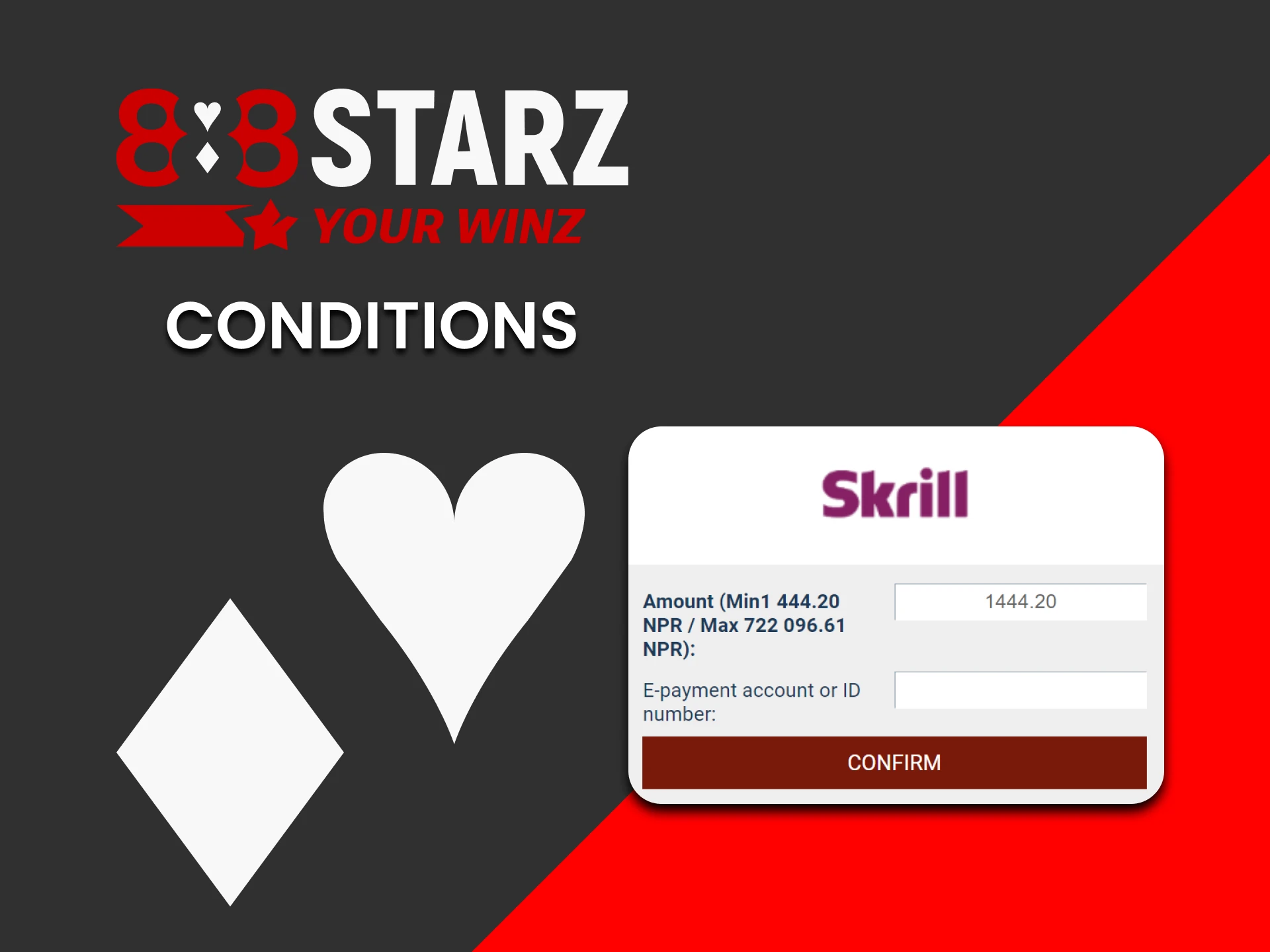 Review the withdrawal requirements for 888starz.