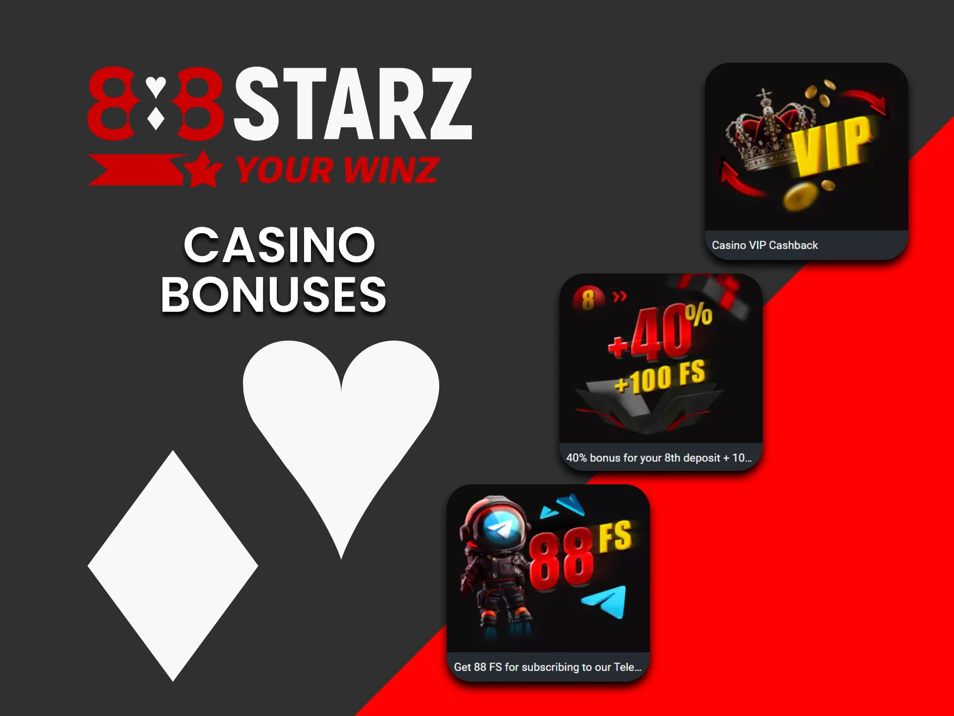 888starz gives casino bonuses.