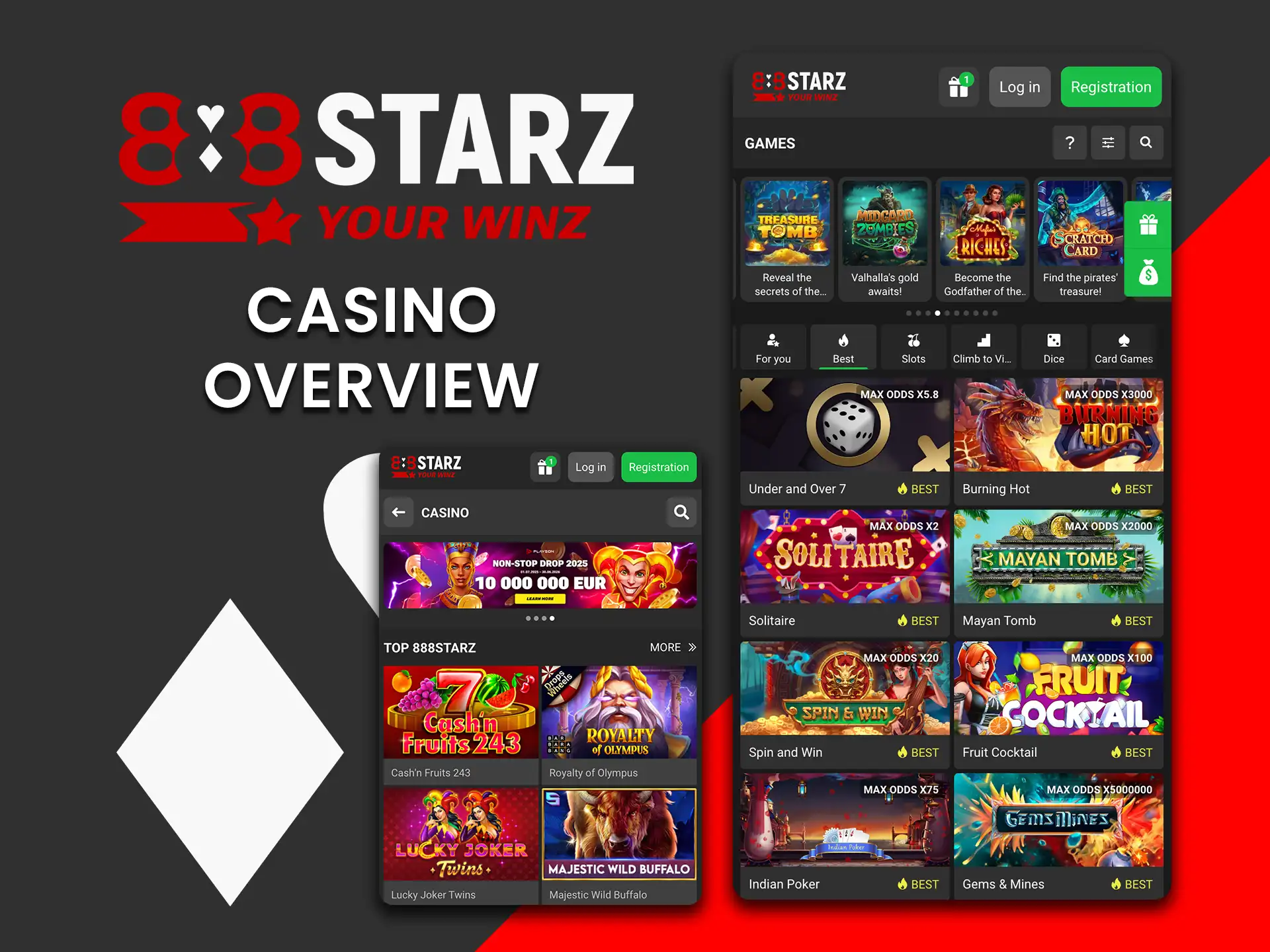 Dive into exciting games with the 888Starz casino overview.