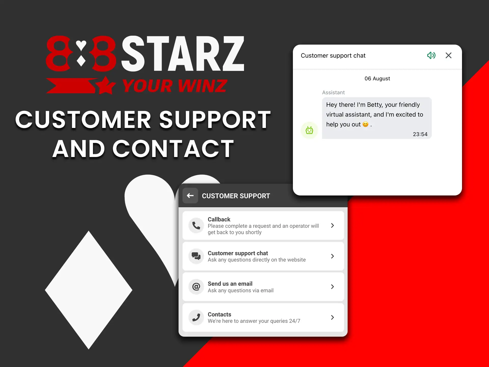Reach out anytime with 888Starz customer support and contact options.