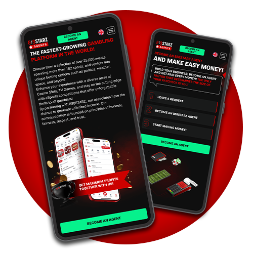 Mobile access for 888Starz agents anytime and anywhere.