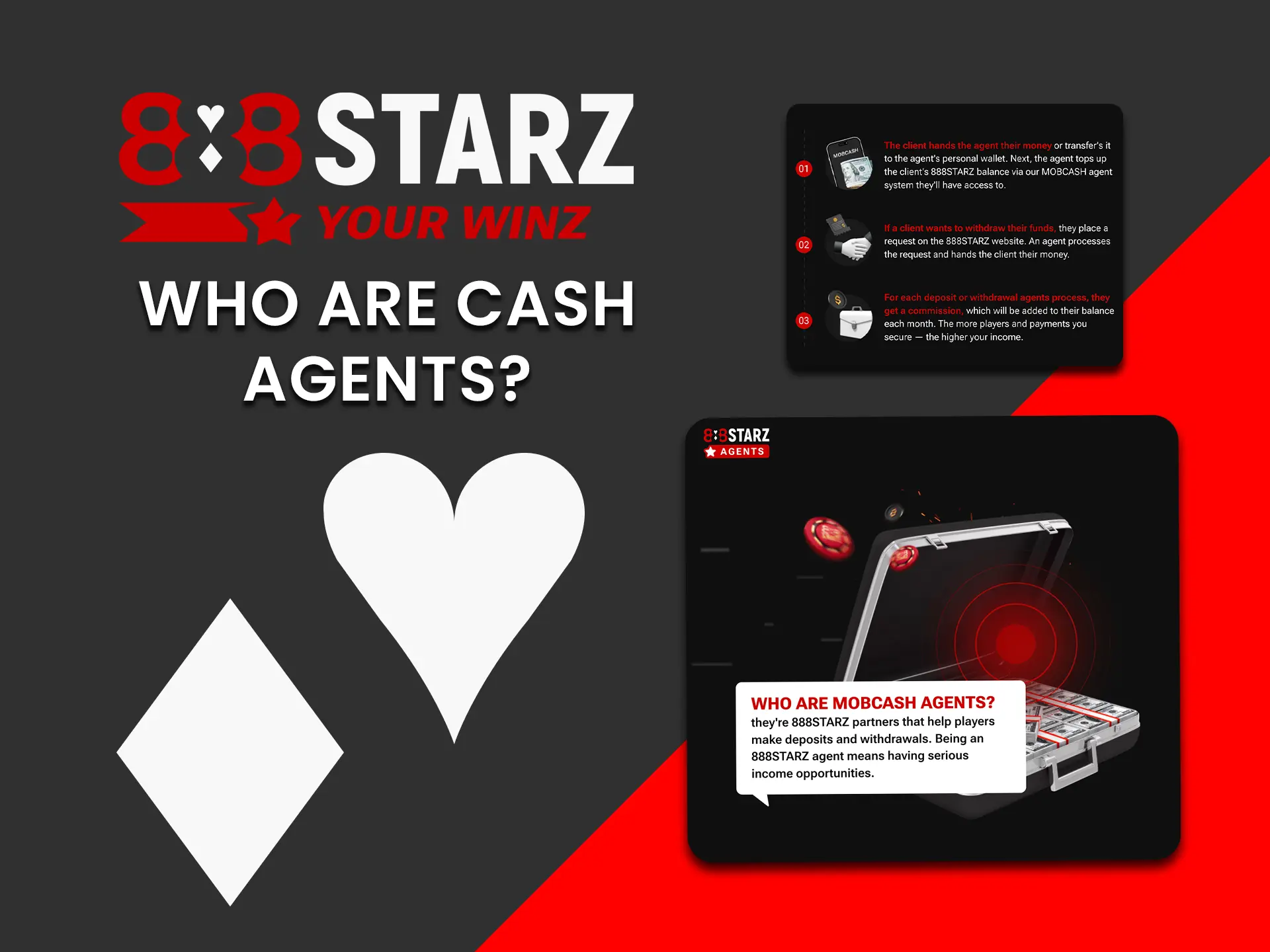 Who are 888Starz cash agents and how they help grow the platform.