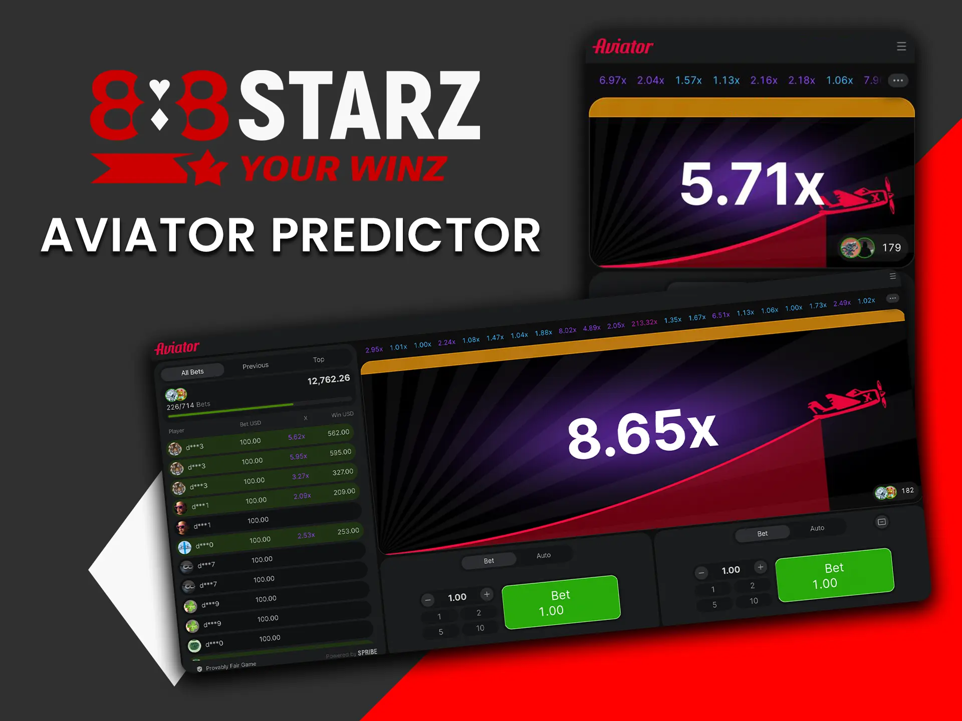 Use the Aviator predictor from 888Starz to play smarter.
