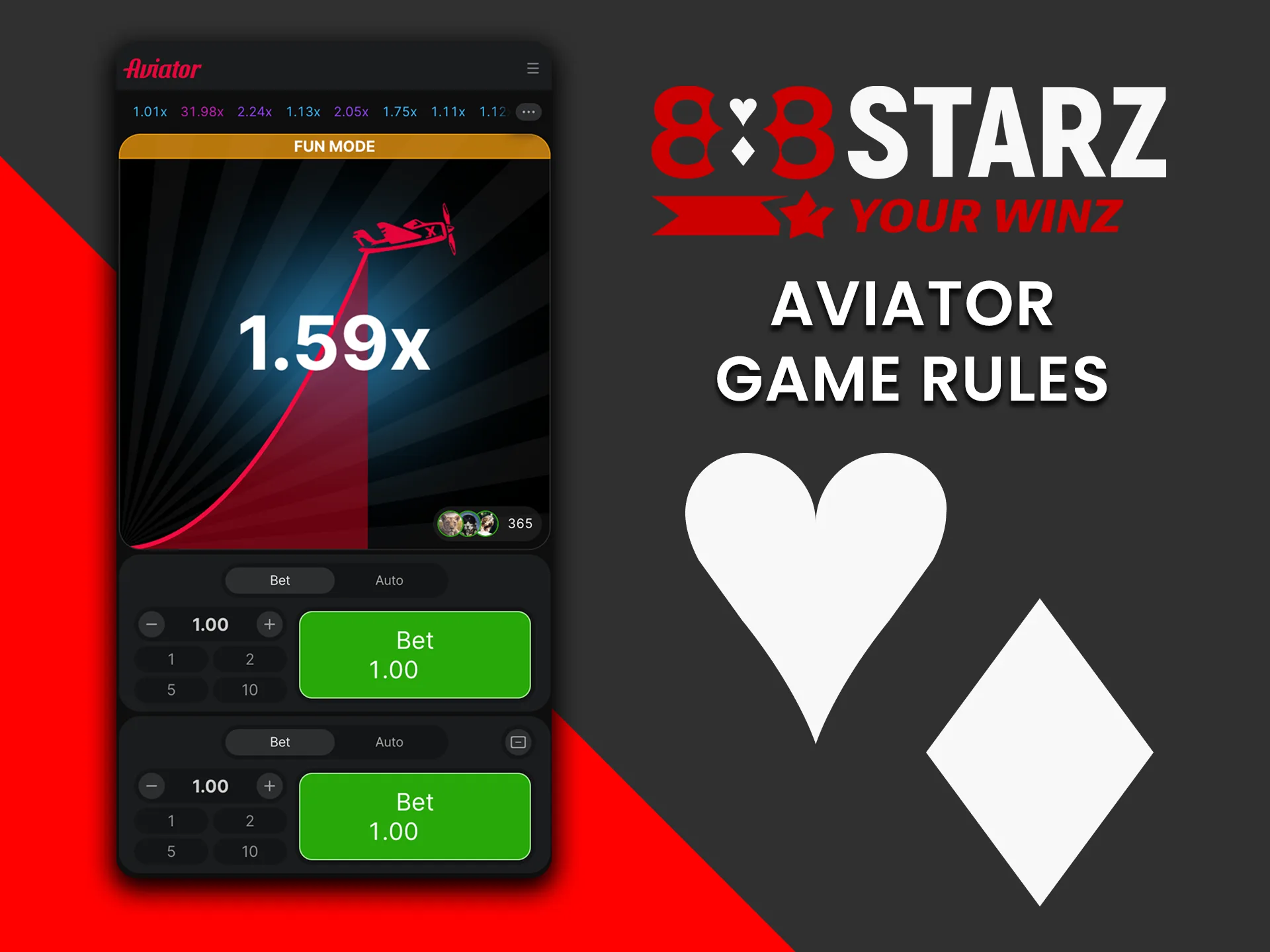 Learn Aviator game rules and start winning on 888Starz.