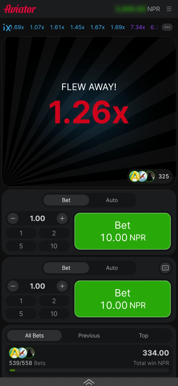 Ensure you cash out in time before the plane takes off in Aviator at Starz888.