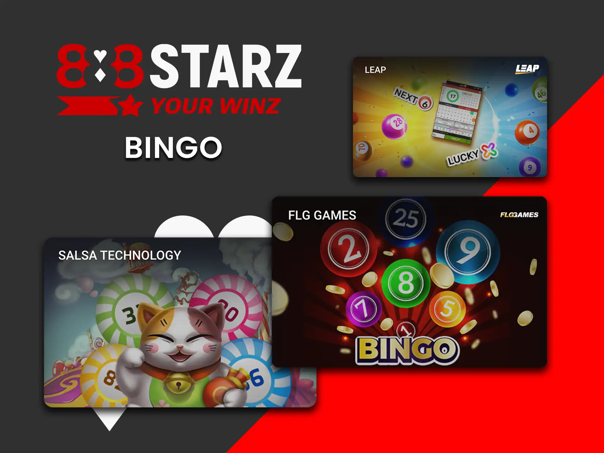 Play classic and instant bingo games at 888Starz casino.