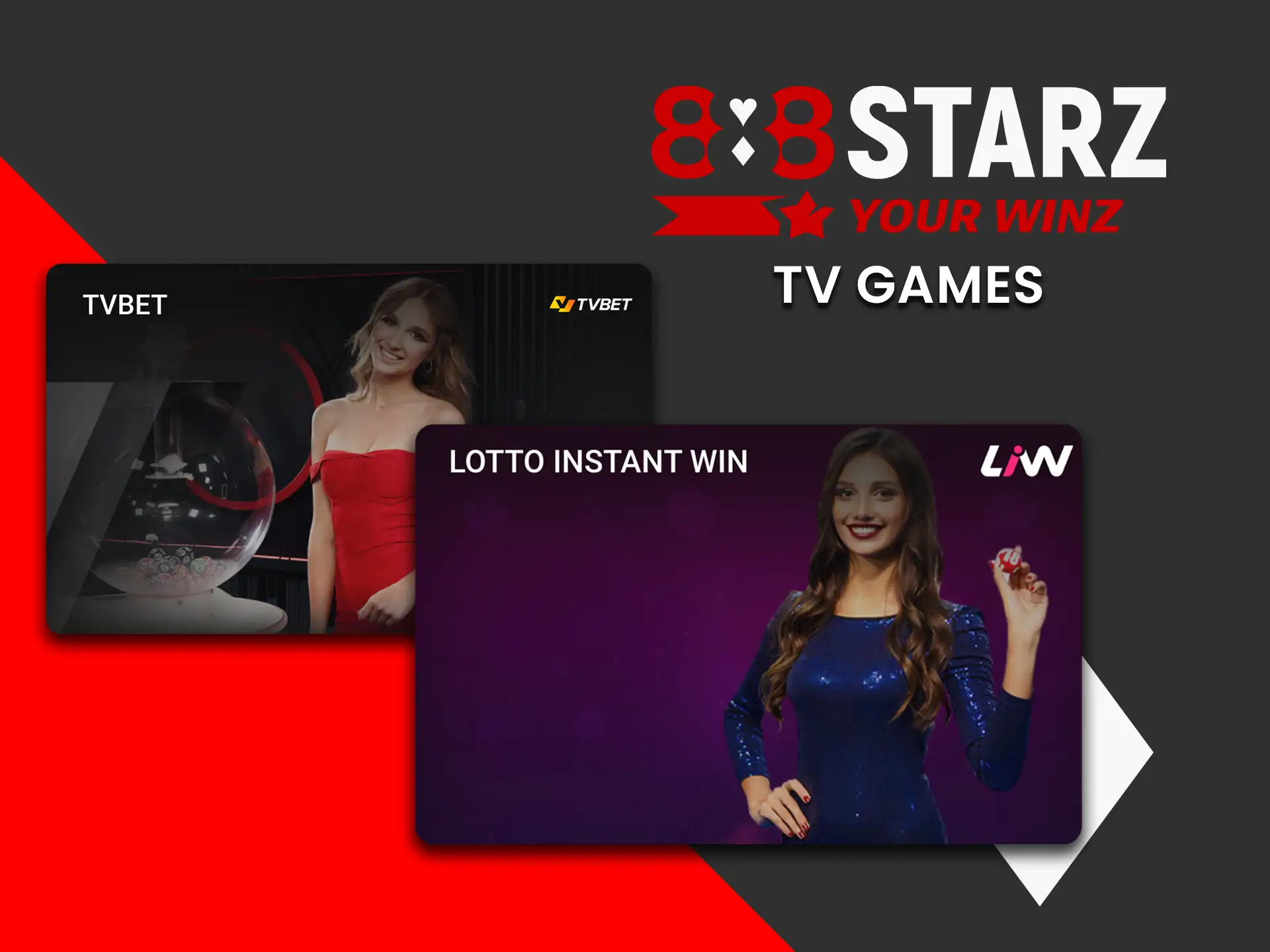 Enjoy nonstop fun with TV games at 888Starz.