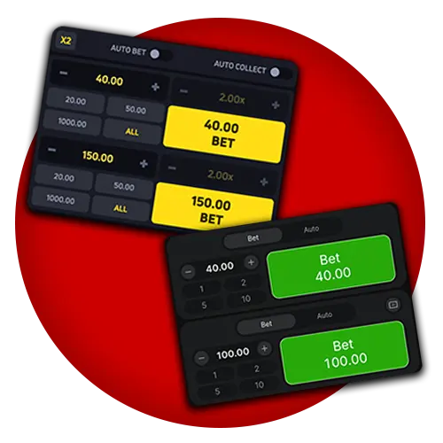 Place multiple simultaneous bets with 888Starz Crash.