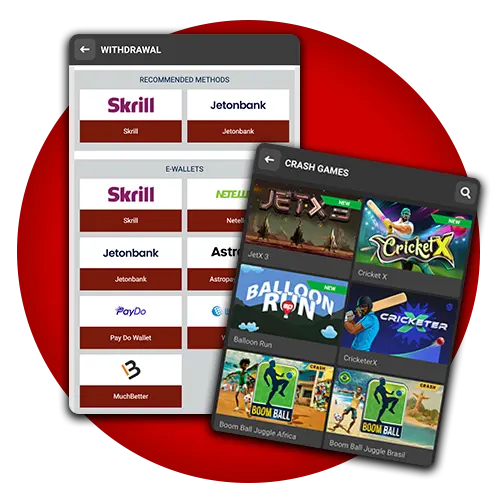 Get instant payouts on wins with 888Starz Crash game.