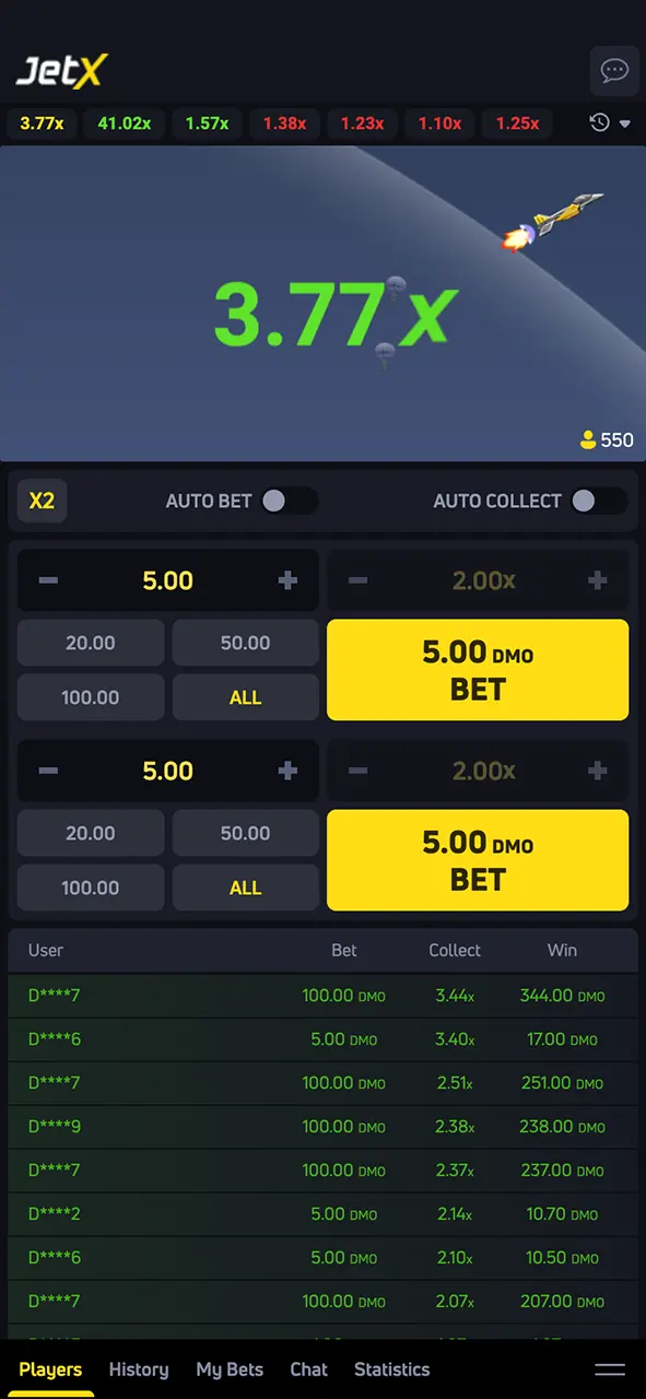 Start the 888Starz Crash game and chase your biggest multipliers.