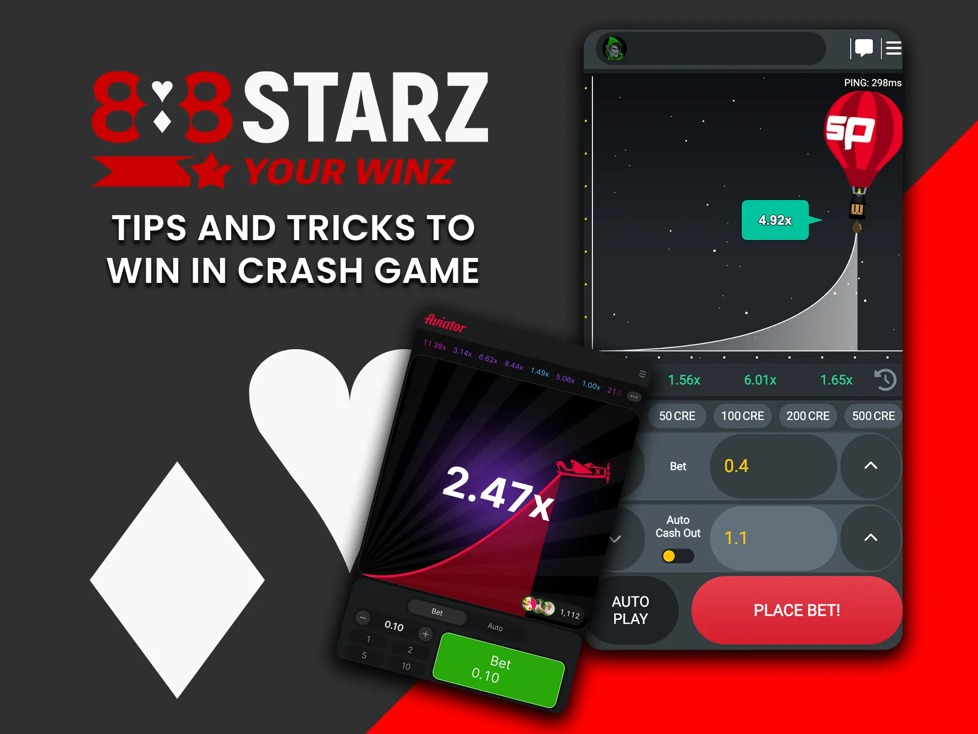 Use smart tips and tricks to win in the 888Starz Crash games.