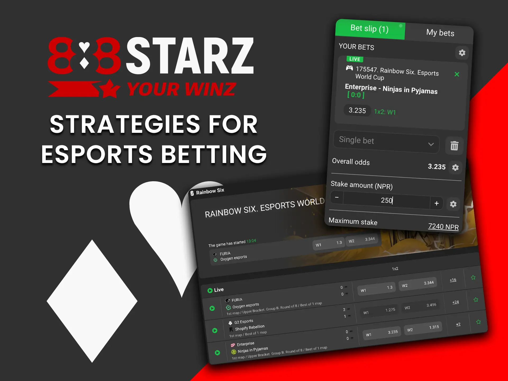 Use expert strategies to win more in esports betting on 888Starz.