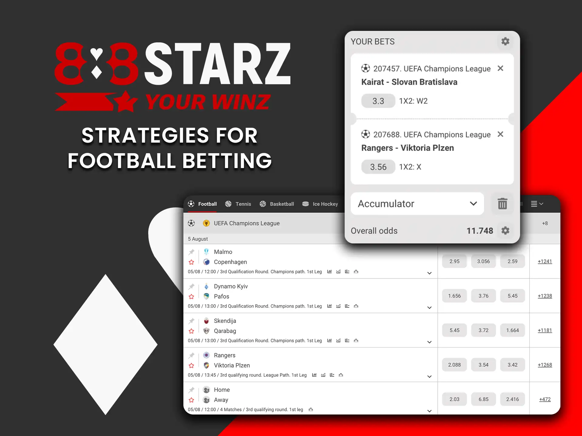 Learn effective strategies for football betting on 888Starz.