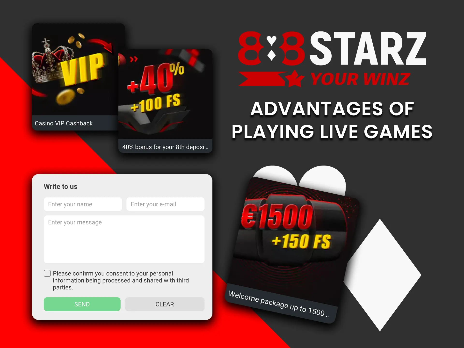 Explore the advantages of playing live games at 888Starz.