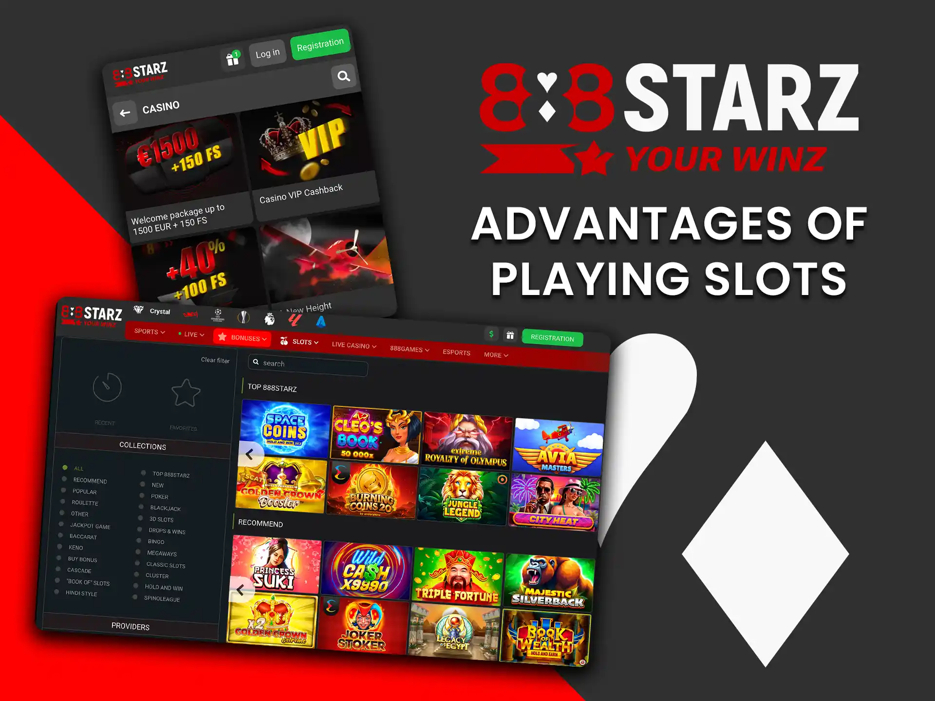 Discover the key advantages of playing slots on 888Starz.