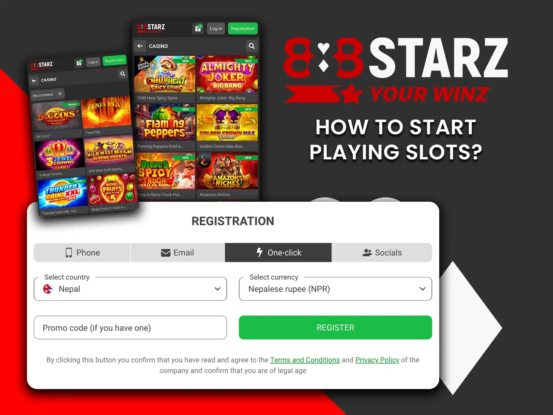 How to start playing 888Starz slots and win real cash.