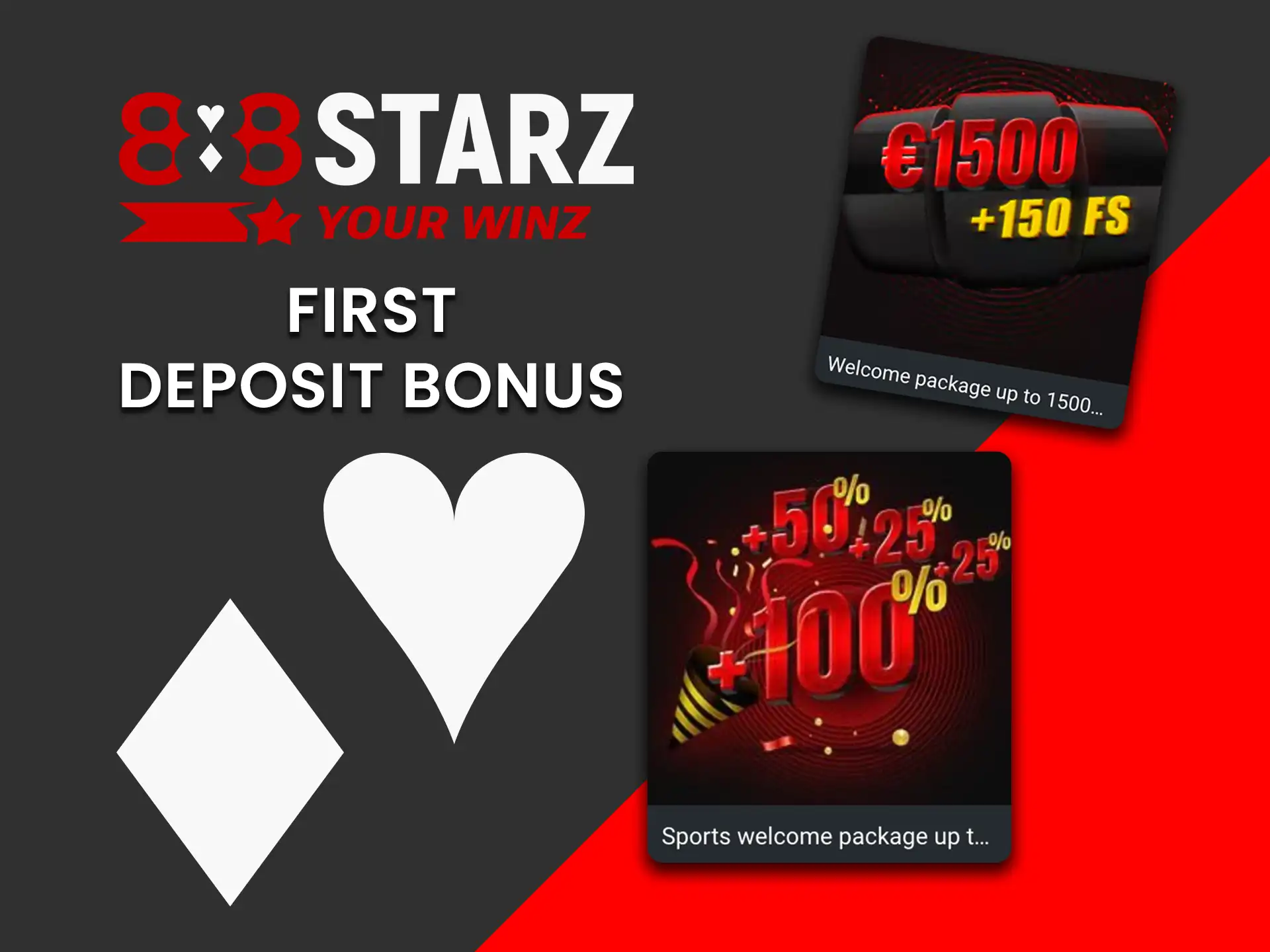 Claim your 888Starz first deposit bonus and boost your balance.