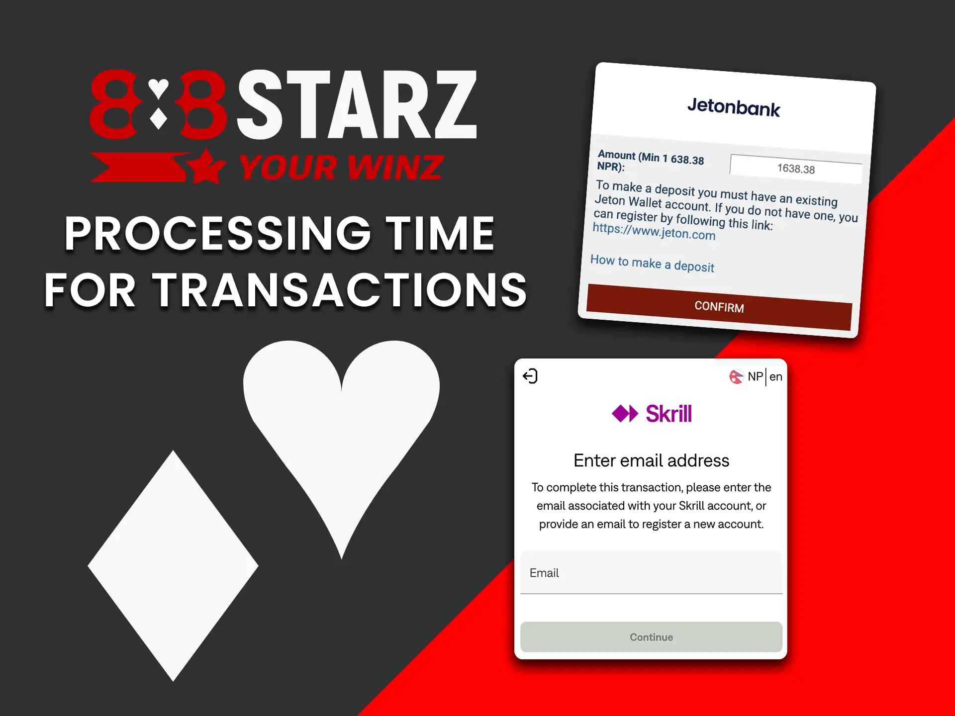 Learn about the processing time for 888Starz transactions today.